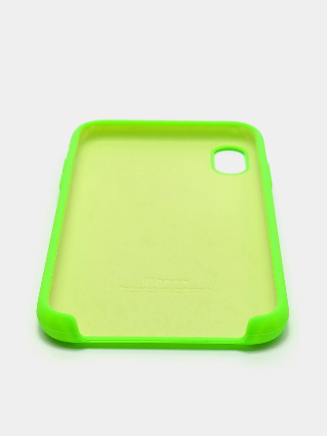 Зелёный хаки чехол Silicone Case для iPhone XR, с открытым низом