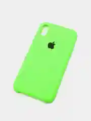 Зелёный хаки чехол Silicone Case для iPhone XR, с открытым низом