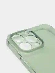 Зеленый чехол на айфон (iPhone) 11 / 12 / 13 Pro Max mini про макс силиконовый прозрачный