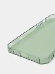 Зеленый чехол на айфон (iPhone) 11 / 12 / 13 Pro Max mini про макс силиконовый прозрачный