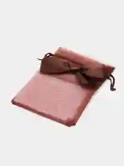 Шоколадный подарочный мешочек с бантом