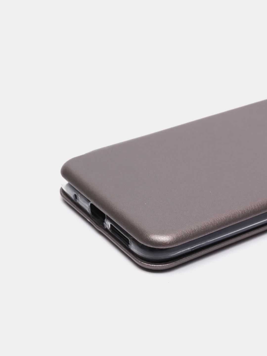 Серебряный чехол-книжка для Xiaomi POCO M3 / Redmi 9T