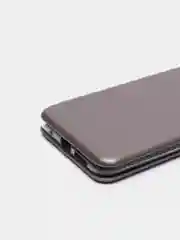 Серебряный чехол-книжка для Xiaomi POCO M3 / Redmi 9T
