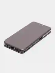 Серебряный чехол-книжка для Xiaomi POCO M3 / Redmi 9T