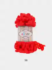 Красный пряжа Alize Puffy
