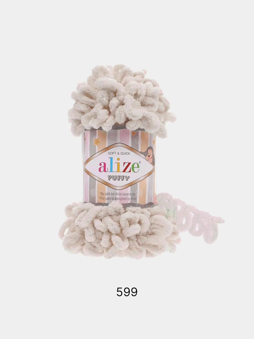 Слоновая кость пряжа Alize Puffy