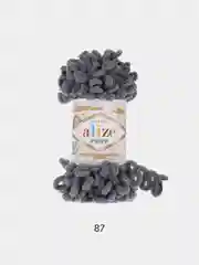 Угольный пряжа Alize Puffy