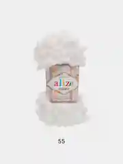Белый пряжа Alize Puffy