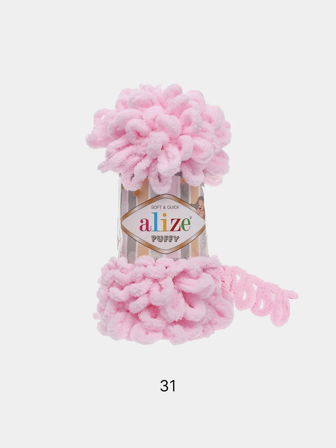 Конфетный пряжа Alize Puffy