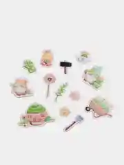 Розовый наклейки из фетра для детей