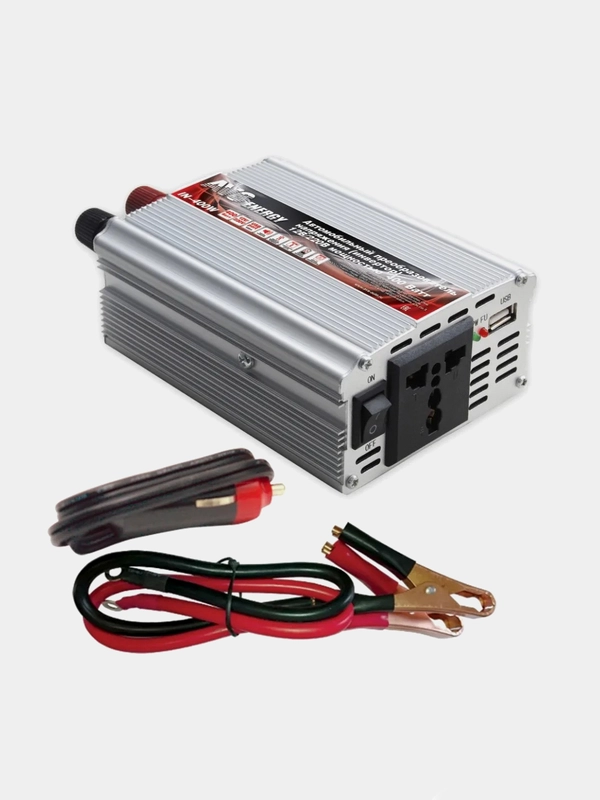 Автомобильный инвертор, преобразователь напряжения AVS 12/220V IN-400W
