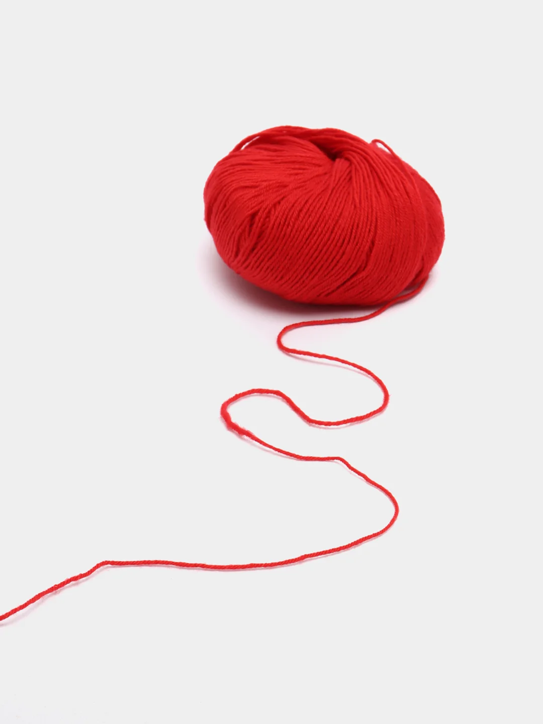 Красный пряжа Alize baby wool