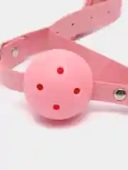 Красный кляп для интимных игр БДСМ