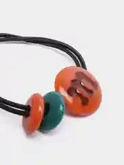 Черный резинки для волос "Эмэмдэмс", детские, 1 штука / 8 марта / подарок