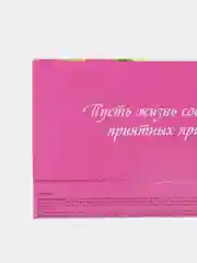 Фуксия конверт для денег "В день рождения"