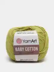 Золотистый хаки пряжа YarnArt Baby Cotton, 50% хлопок, 50% акрил, 50 г, 165 м