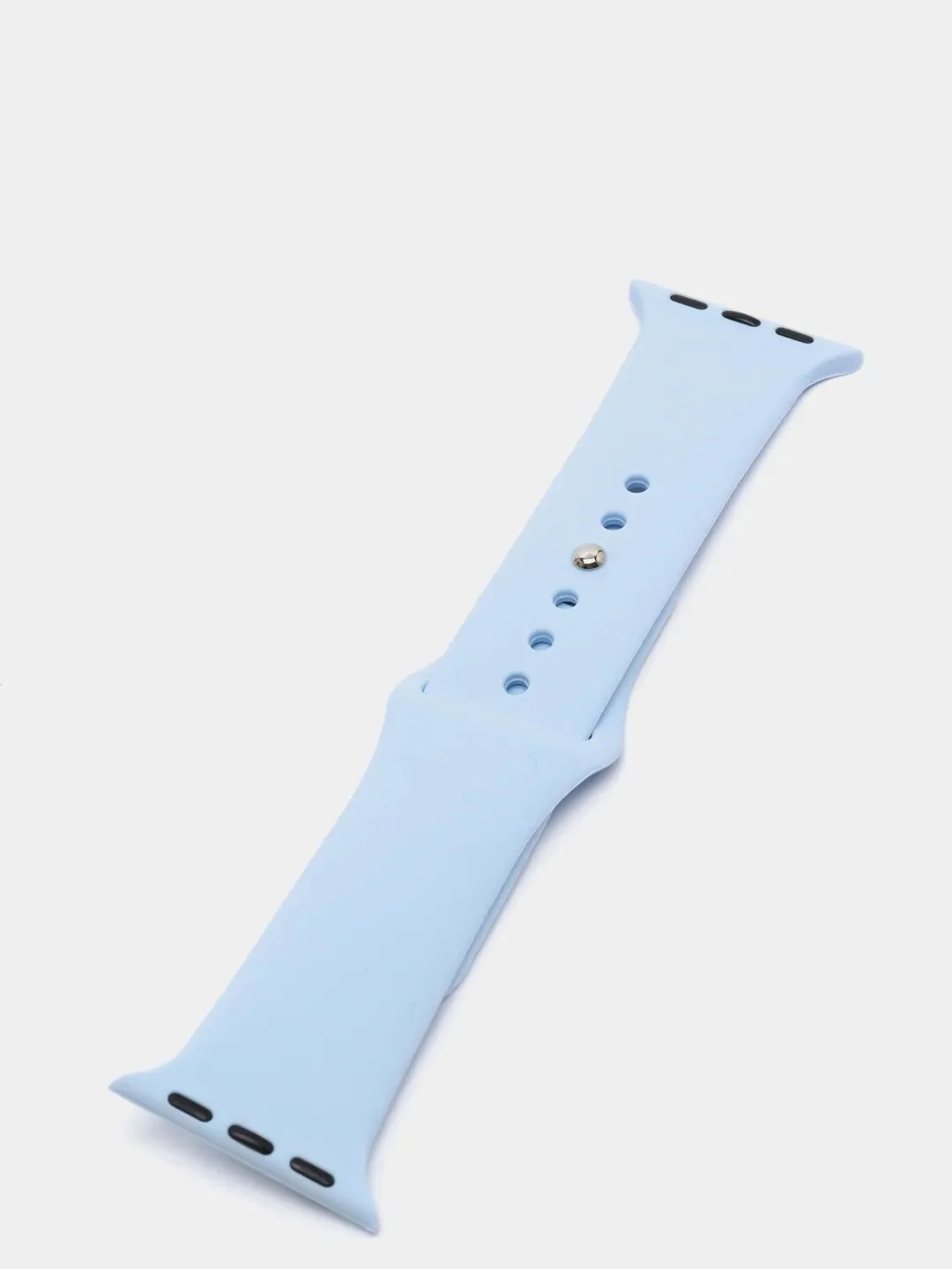 Голубой силиконовый ремешок для Apple Watch 3, 4, 5, 6, SE , 7 на 38/42/40/44 (эпл вотч)