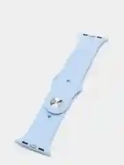 Голубой силиконовый ремешок для Apple Watch 3, 4, 5, 6, SE , 7 на 38/42/40/44 (эпл вотч)