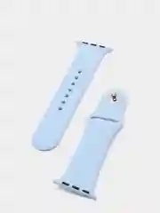Голубой силиконовый ремешок для Apple Watch 3, 4, 5, 6, SE , 7 на 38/42/40/44 (эпл вотч)