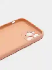 Розовый чехол силиконовый с защитой камеры для Apple iPhone 11 Pro с бархатной подкладкой