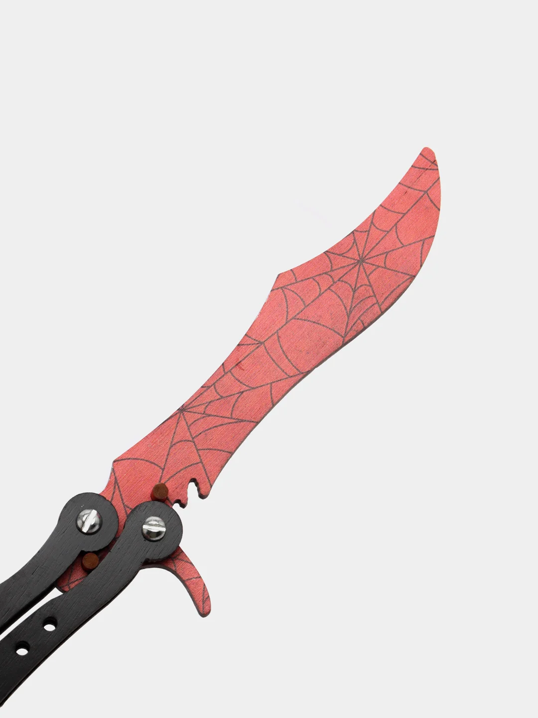 Бордовый нож деревянный бабочка 1.5 кс го / cs go