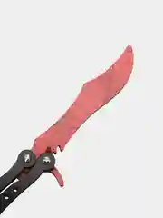 Бордовый нож деревянный бабочка 1.5 кс го / cs go