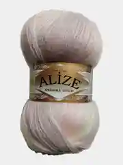 Бежевый пряжа Ангора Голд Батик Angora Gold Batik Alize 20% Шерсть 80% Акрил 100г 550м
