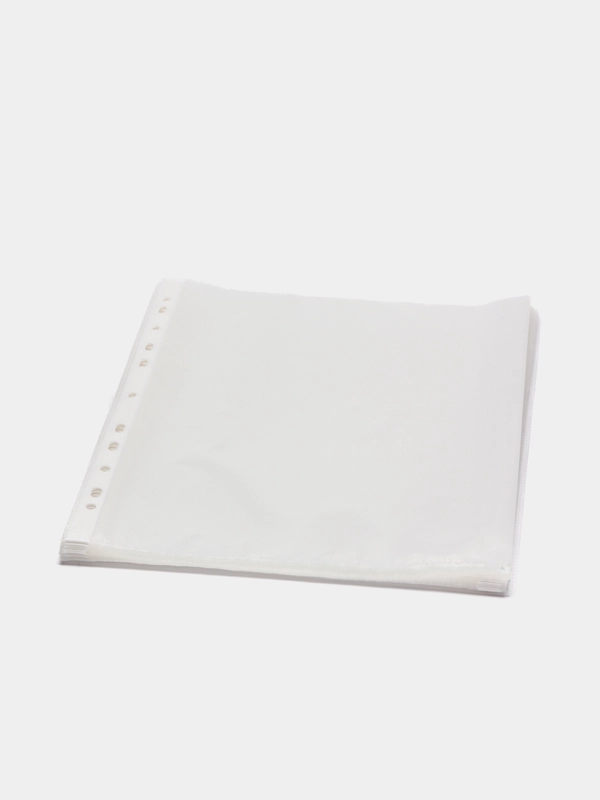 Папки-файлы перфорированные А4 BRAUBERG "STANDARD", 100 штук