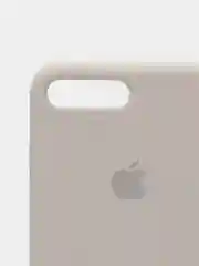Серебряный чехол Silicone Case для iPhone 7 Plus / iPhone 8 Plus