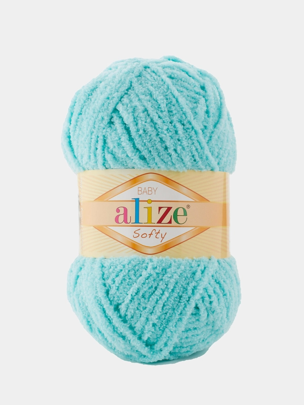 Пряжа плюшевая Alize Softy 100% Микрополиэстер 50г 115м (Ализе софти велюровая)