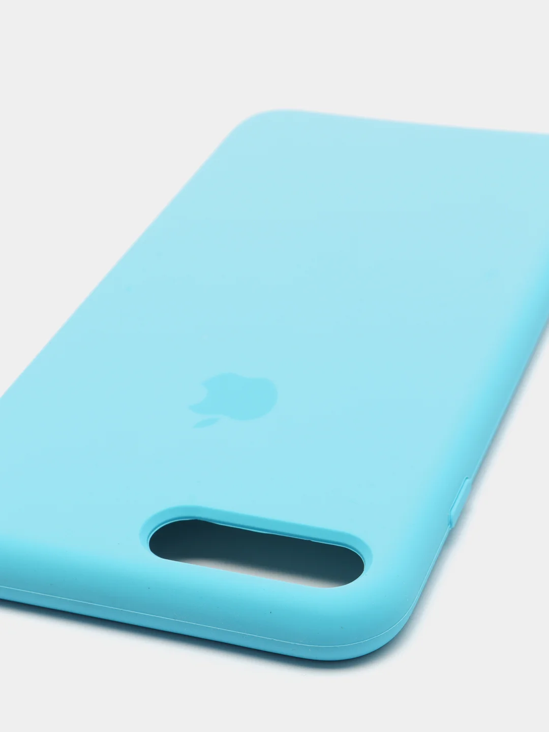 Голубой чехол Silicone Case для iPhone 7 Plus / iPhone 8 Plus
