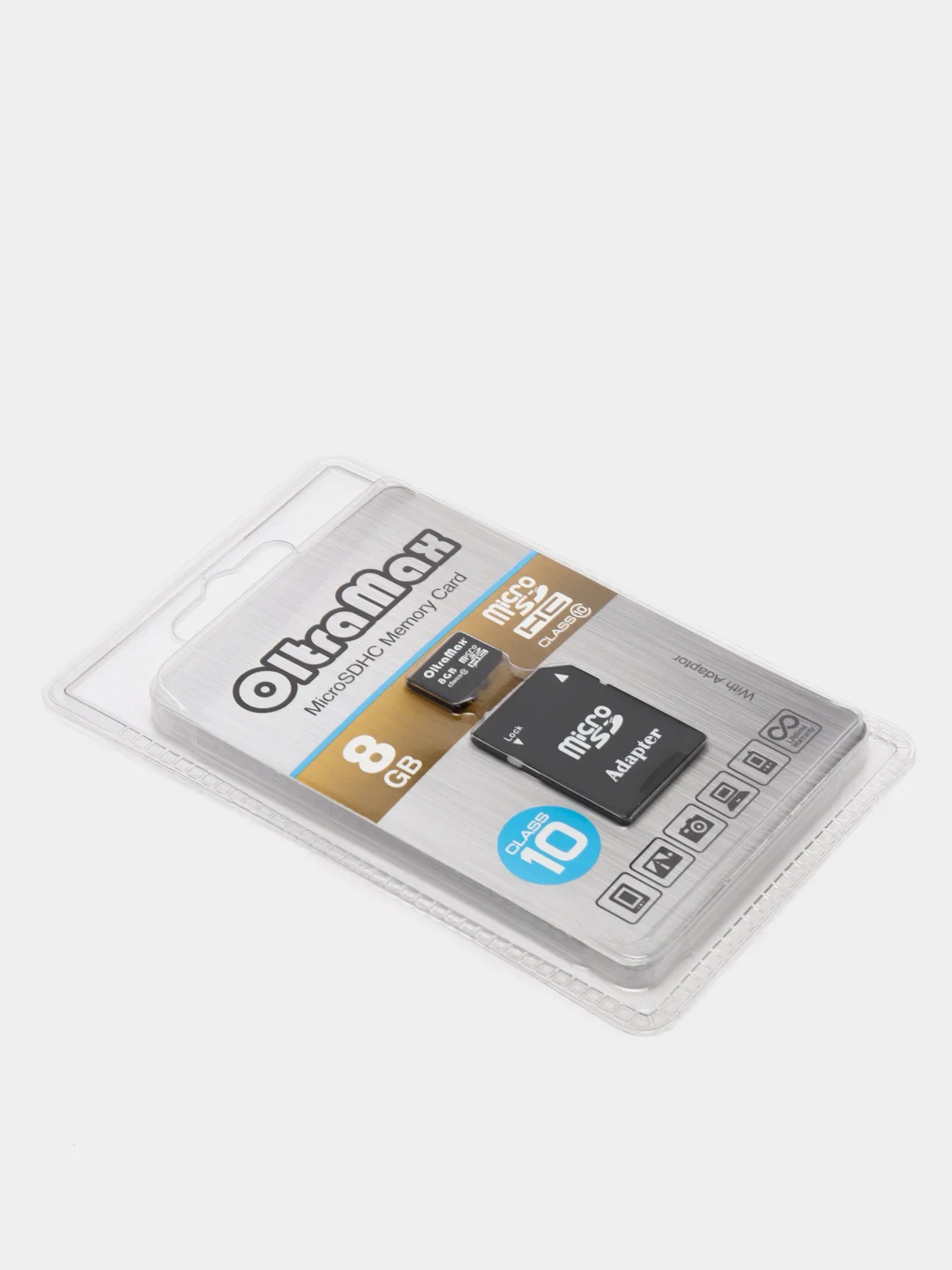 Карта памяти MicroSD HC, 4 GB/8 GB/16 GB/32 GB, Class10+SD, Oltramax