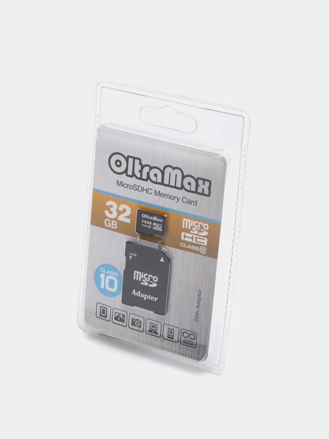 Карта памяти MicroSD HC, 4 GB/8 GB/16 GB/32 GB, Class10+SD, Oltramax