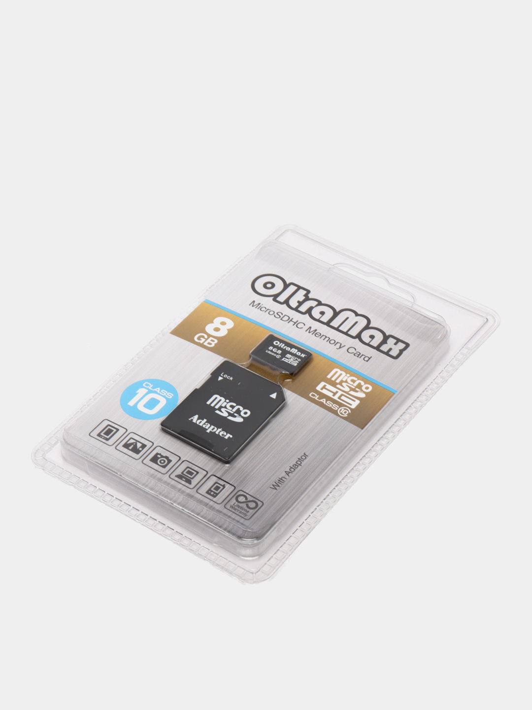 Карта памяти MicroSD HC, 4 GB/8 GB/16 GB/32 GB, Class10+SD, Oltramax купить  по цене 1450 ₽ в интернет-магазине Магнит Маркет