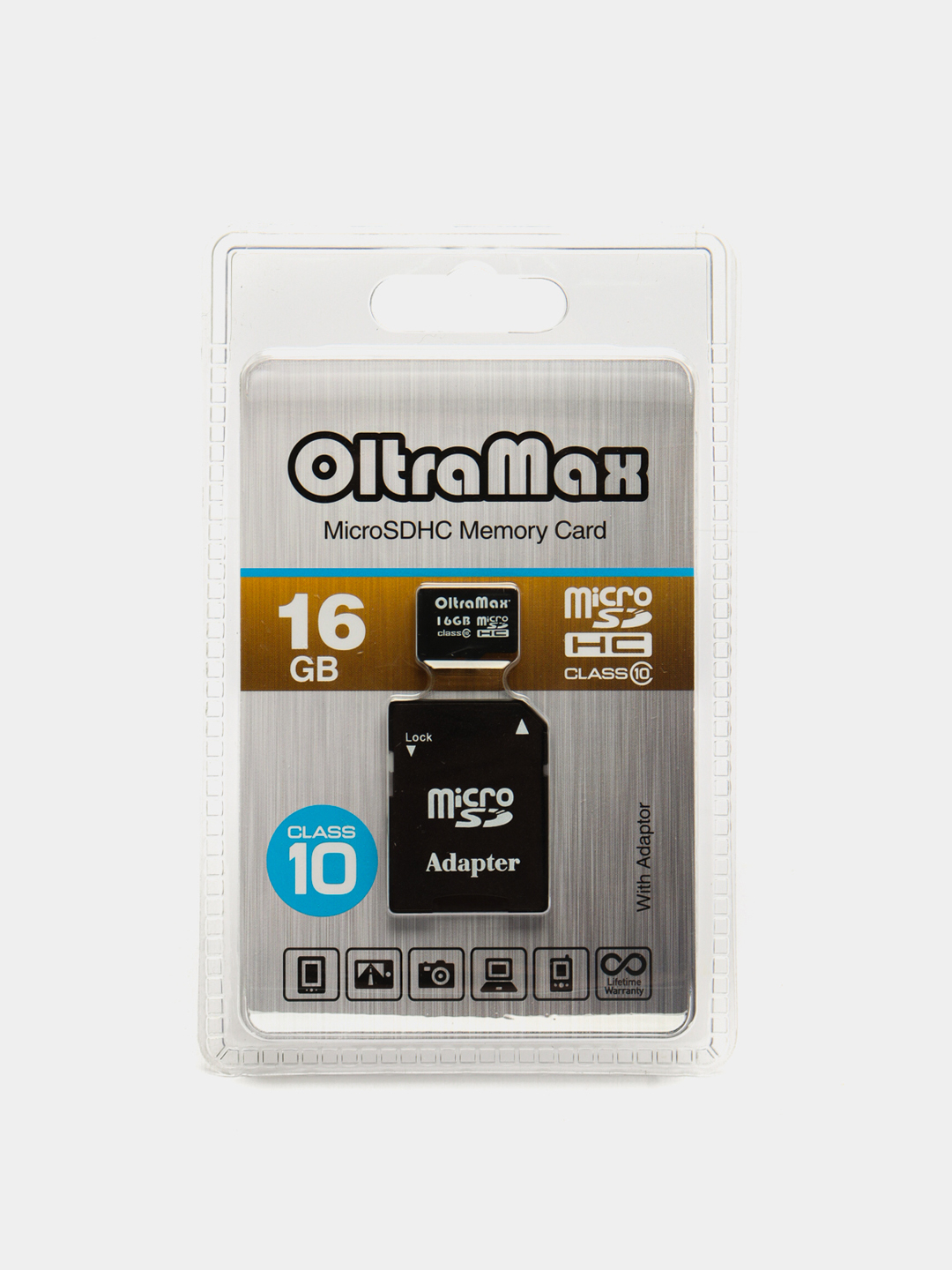 Карта памяти MicroSD HC, 4 GB/8 GB/16 GB/32 GB, Class10+SD, Oltramax купить  по цене 1450 ₽ в интернет-магазине Магнит Маркет