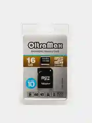 Карта памяти MicroSD HC, 4 GB/8 GB/16 GB/32 GB, Class10+SD, Oltramax