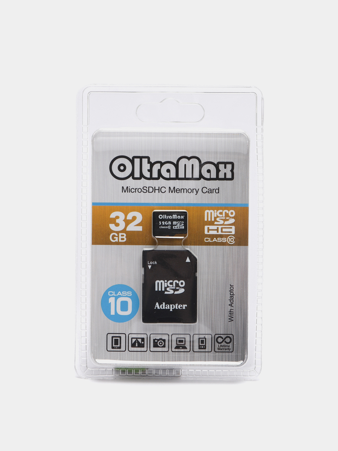 Карта памяти MicroSD HC, 4 GB/8 GB/16 GB/32 GB, Class10+SD, Oltramax купить  по цене 1450 ₽ в интернет-магазине Магнит Маркет