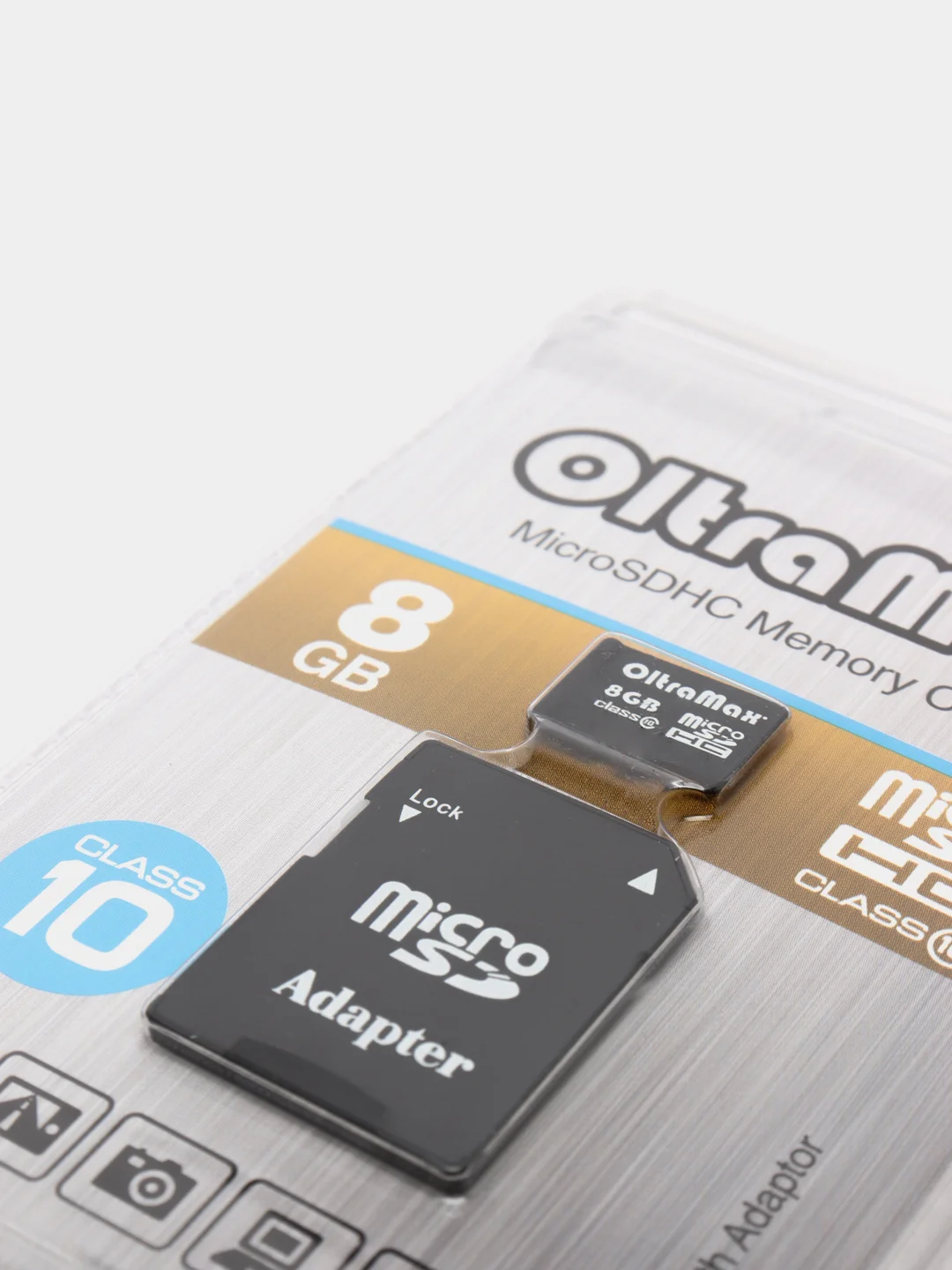 Карта памяти MicroSD HC, 4 GB/8 GB/16 GB/32 GB, Class10+SD, Oltramax