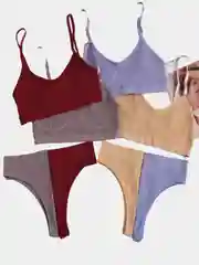 Бежевый комплект белья