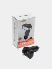 Черный автомобильный FM-трансмиттер, Bluetooth 5.0, USB, громкая связь
