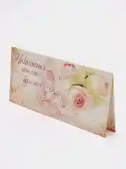 Коралловый меланж конверт-открытка для денег "Никахыгыз котлы булсын", татарская свадьба