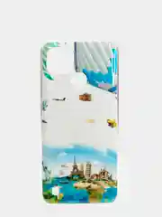 Желтый чехол Xiaomi Redmi Note 8 pro, Redmi 9 с рисунком, принтом