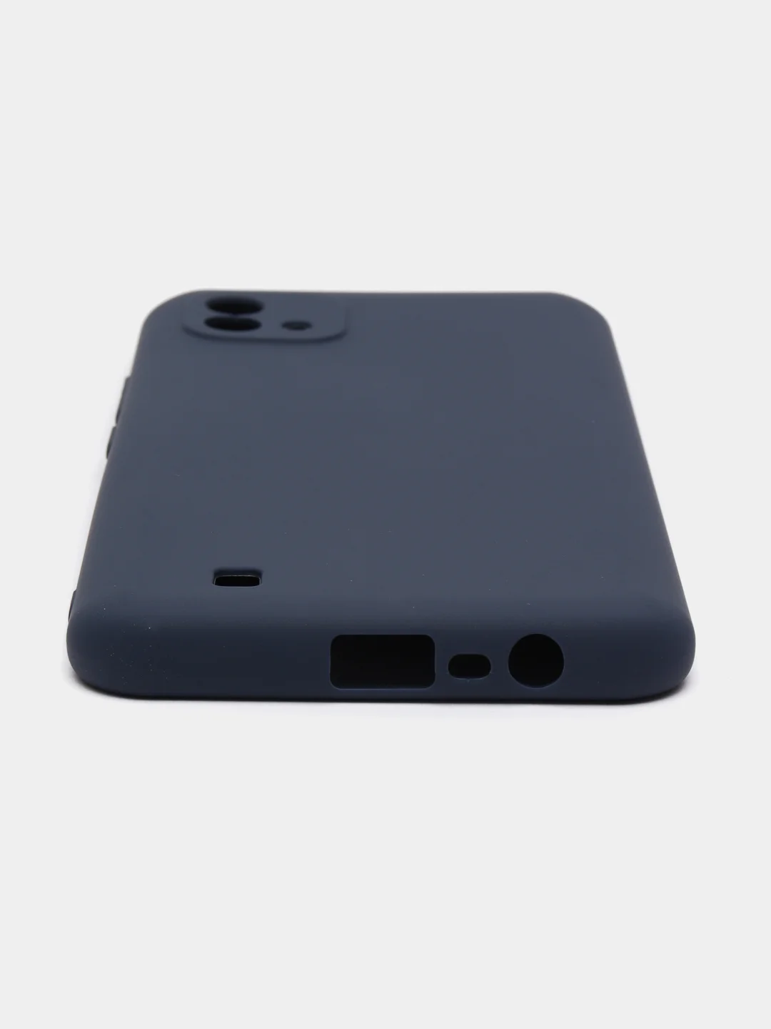 Темно-синий чехол для Realme C20/C11 (2021) силиконовый матовый однотонный