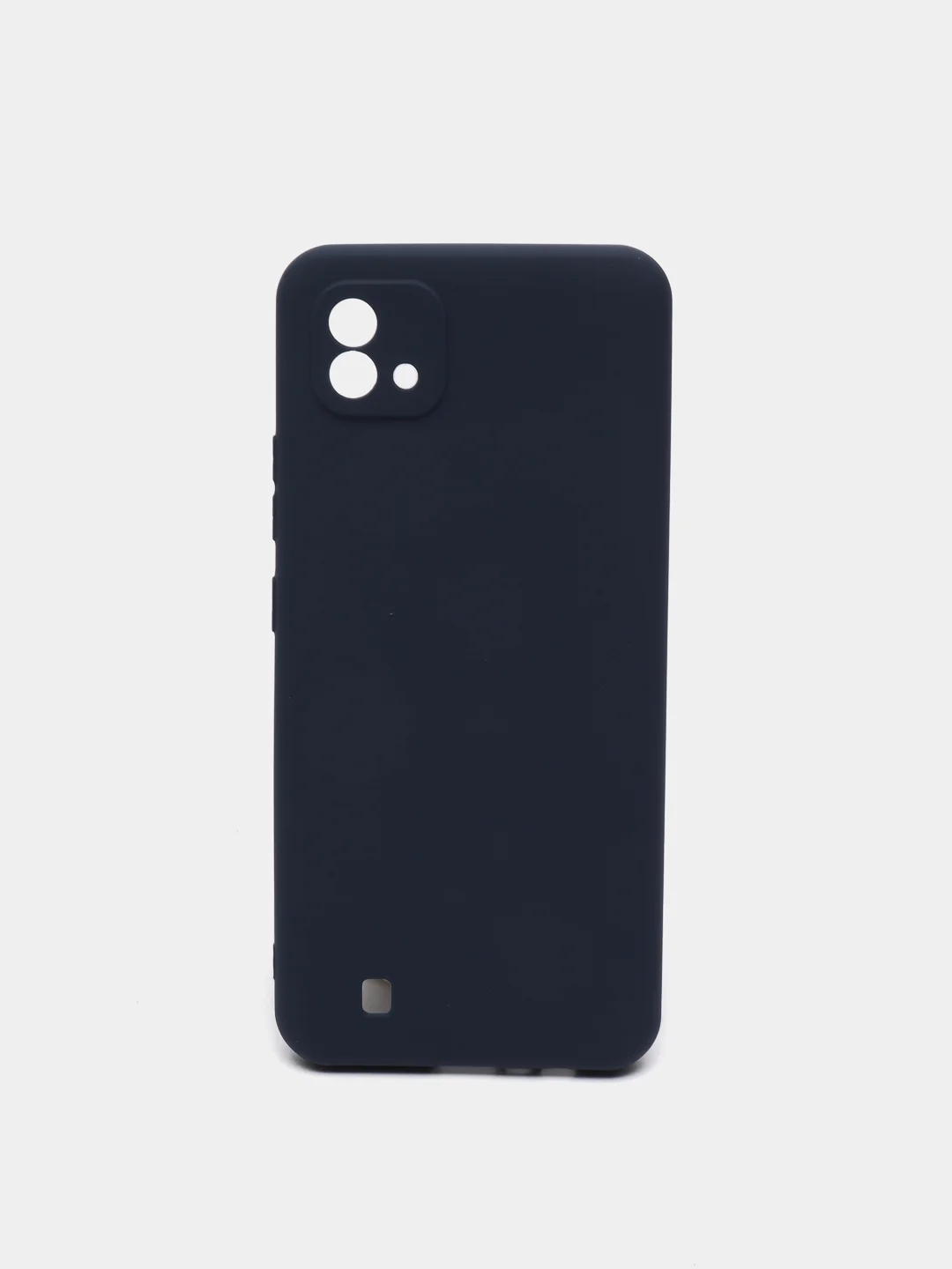 Темно-синий чехол для Realme C20/C11 (2021) силиконовый матовый однотонный