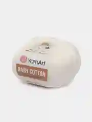 Молочный пряжа YarnArt Baby cotton, 50 г, 165 м, акрил и хлопок