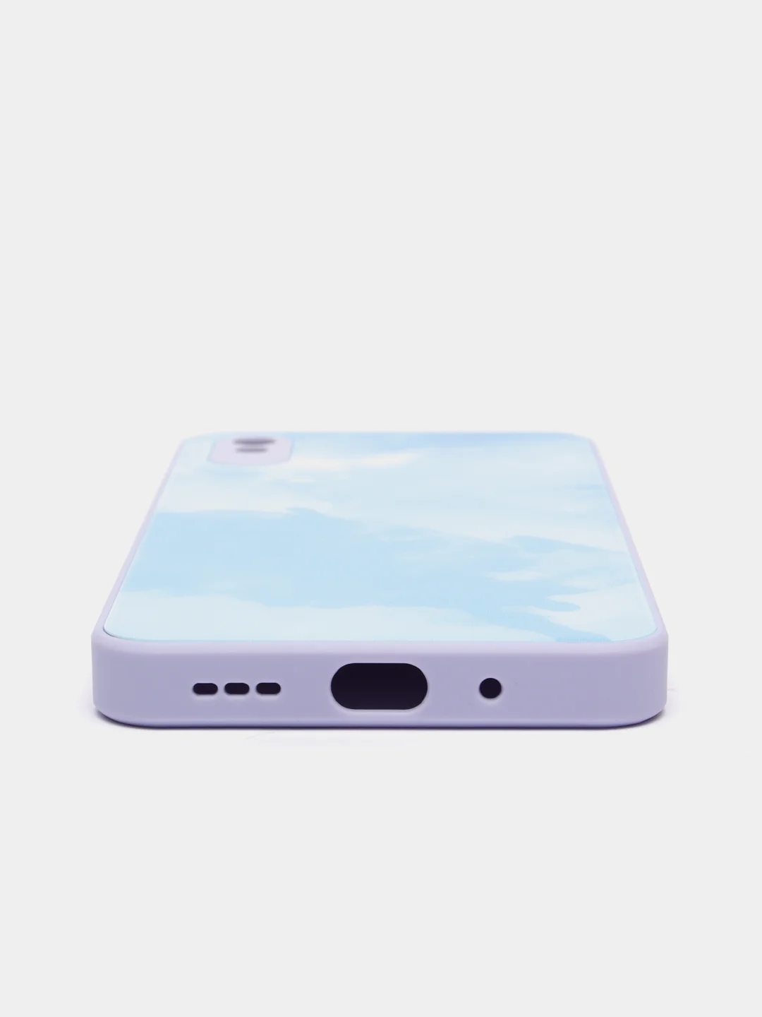 Голубой чехол Xiaomi Redmi 9A, Сяоми Редми 9А, пластиковый под стекло