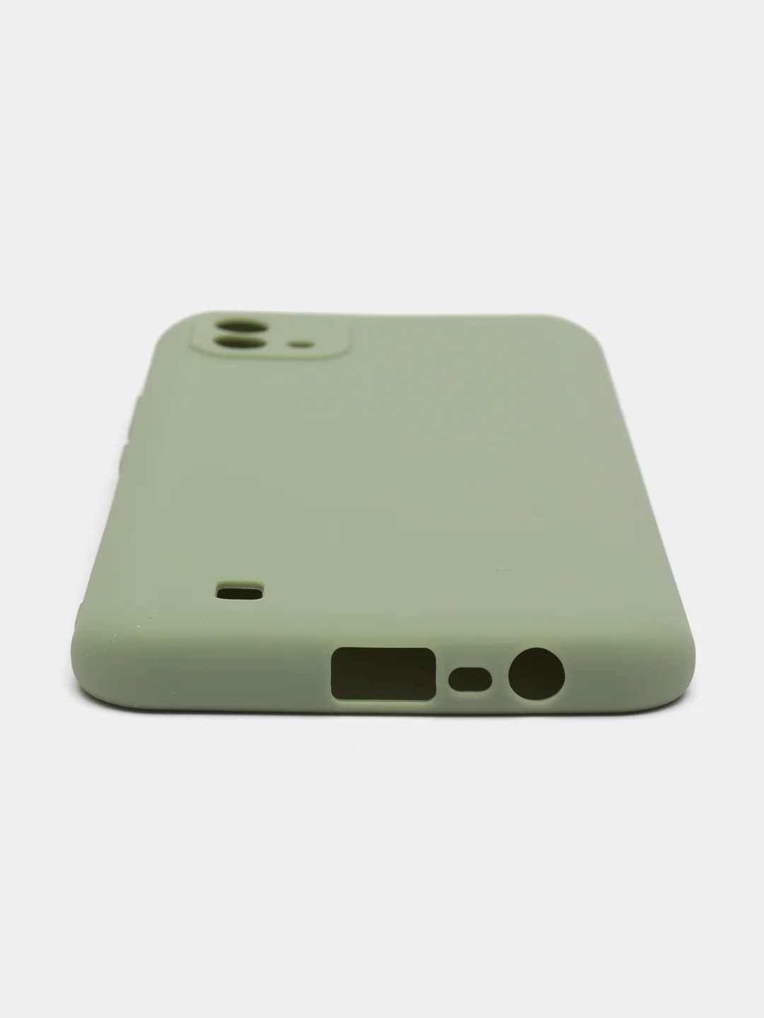 Оливковый чехол для Realme C20/C11 (2021) силиконовый матовый однотонный