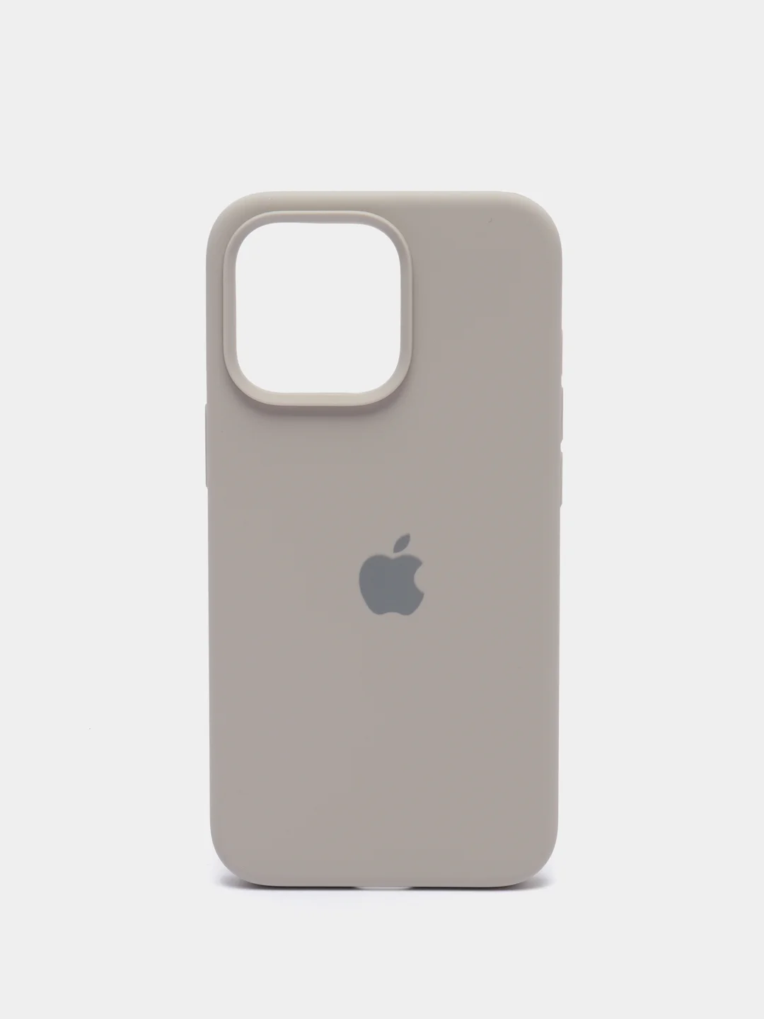 Светло-бежевый чехол iPhone 13 Pro 6.1" Силиконовый с логотипом (Silicone Case) Закрытый низ