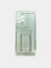 Чехол для Samsung Galaxy A13, Самсунг Галакси А13 4G, прозрачный с карманом для карты