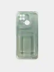 Чехол для Xiaomi Redmi 10C / Poco C40, Сяоми Редми 10С, прозрачный, с карманом для карты